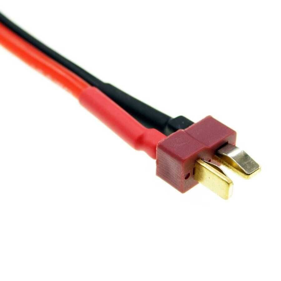 14AWG - T Plug - Deans Erkek - 10 cm Silikon Kablo