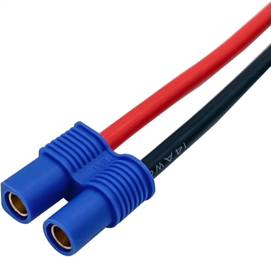 14AWG - Ec3 Erkek Konnektör - 10 cm Silikon Kablo