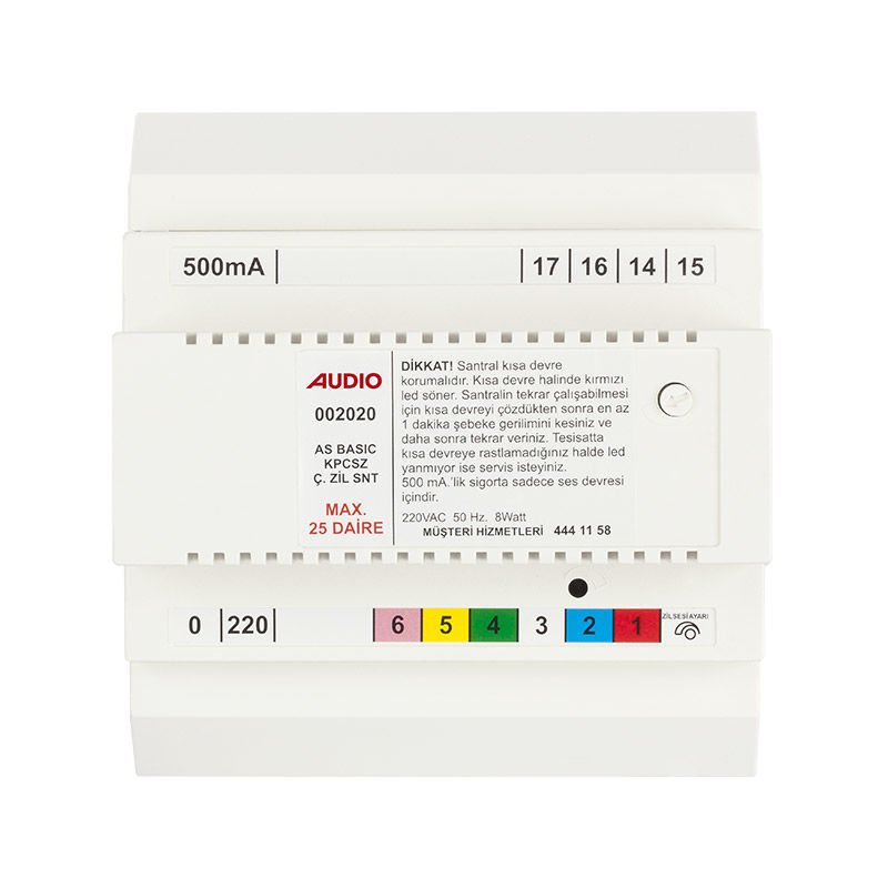 AUDIO AS 202 KAPICISIZ ÇİFT ZİLLİ BASIC SANTRAL (MAX 25D)