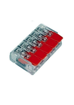 5 Pinli Kilitli Klemens-Kırmızı