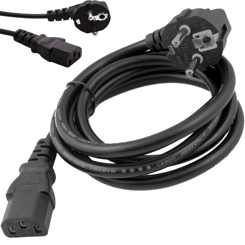 C7 Power Kablo 3x0.75mm 1.5 Metre Standart-Powermaster