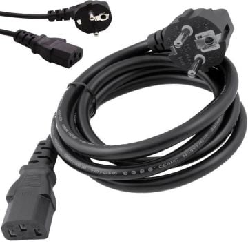 C7 Power Kablo 3x0.75mm 1.5 Metre Standart-Powermaster