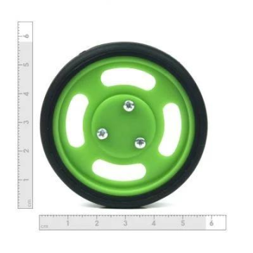 60x11mm Geçmeli Tekerlek Yeşil