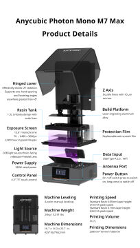 Anycubic Photon Mono M7 Max MSLA 3D Yazıcı