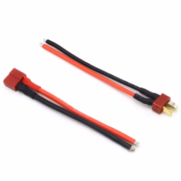 14AWG - T Plug - Deans Dişi - 10 cm Silikon Kablo