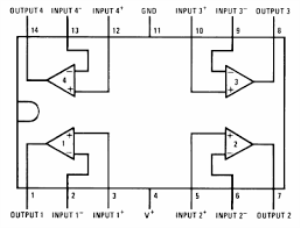 LM324 Op-Amp Entegresi