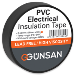 GÜNSAN PVC ELEKTRİK İZOLASYON BANDI SİYAH