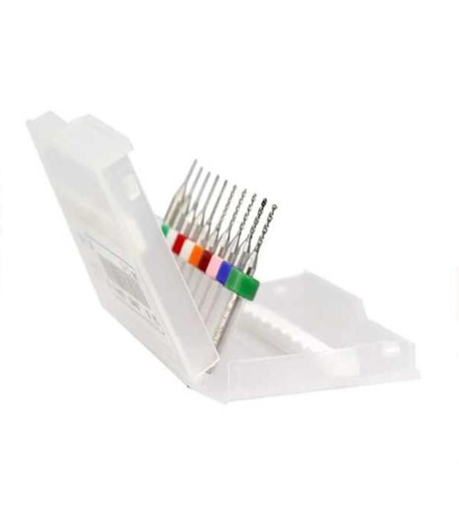 Mini Matkap Ucu Renkli 0.1 - 1.0mm 10 Adet