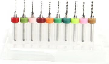 Mini Matkap Ucu Renkli 0.6 - 1.5mm 10 Adet