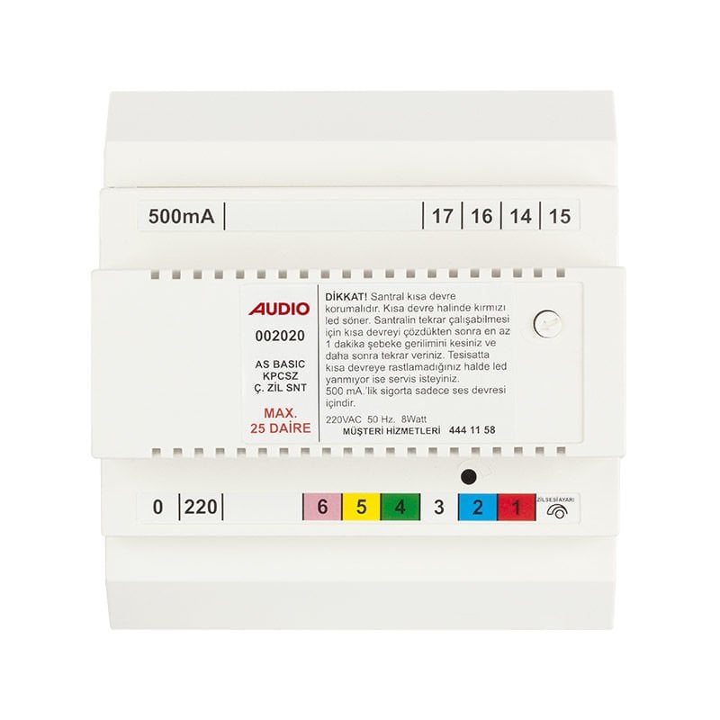 AUDIO AS 202 KAPICISIZ ÇİFT ZİLLİ BASIC SANTRAL (MAX 25D)
