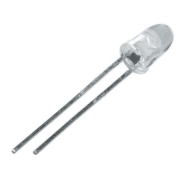 5mm Beyaz Şeffaf Led- 1 Adet