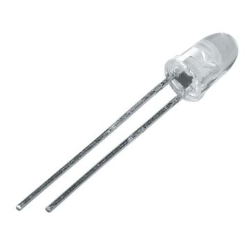 5mm Beyaz Şeffaf Led- 1 Adet