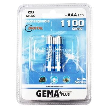 GemaPlus 1100 Mah Ni-Mh Şarjlı İnce Kalem Pil AAA