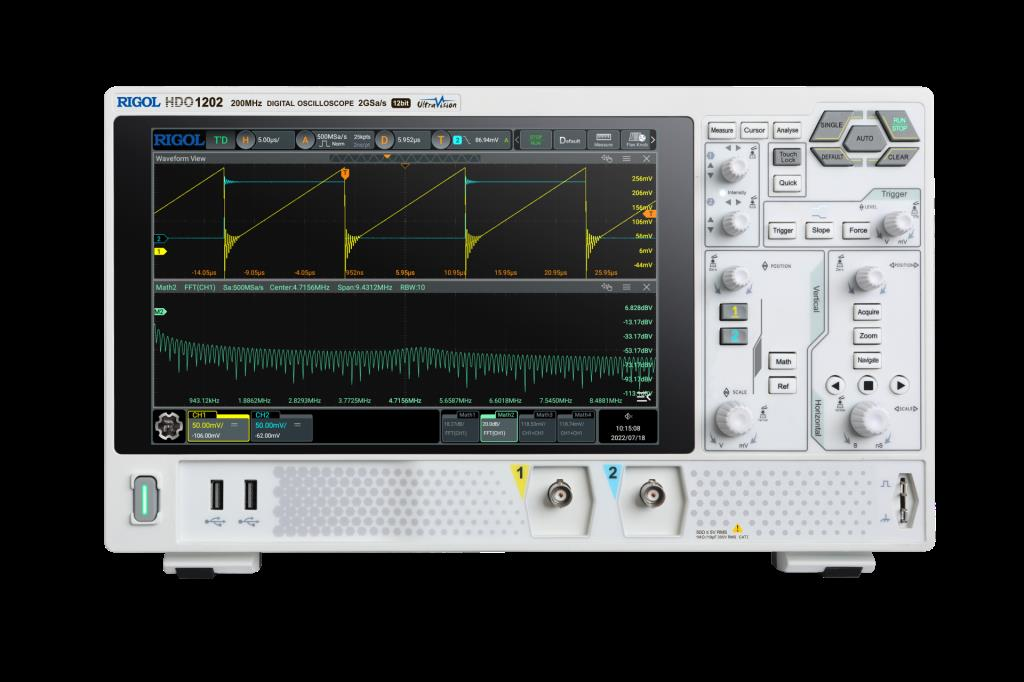 Rigol DHO1202, 200MHz, 2 Kanallı, 12 bit Dijital Osiloskop