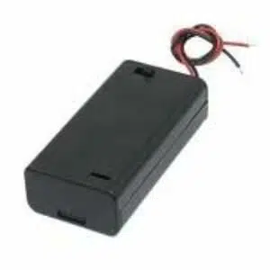 18650 Pil Yuvası 2'li Kapaklı-Anahtarlı