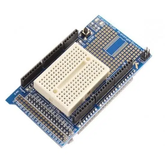 Arduino Mega Proto Shield + Mini Breadboard Hediyeli