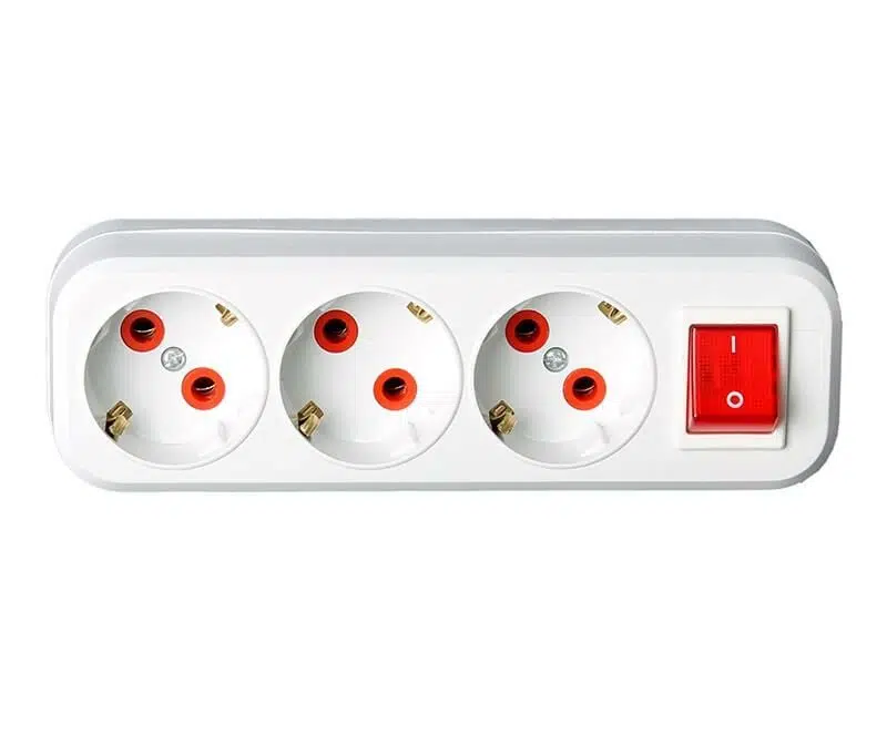 Ay-Ka Üçlü Anahtarlı Golyat Fiş Priz