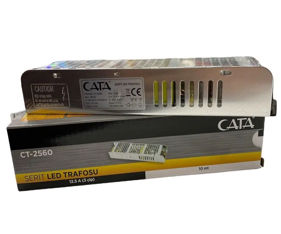 CATA 12,5A SLİM LED TRAFOSU FANSIZ (150w)