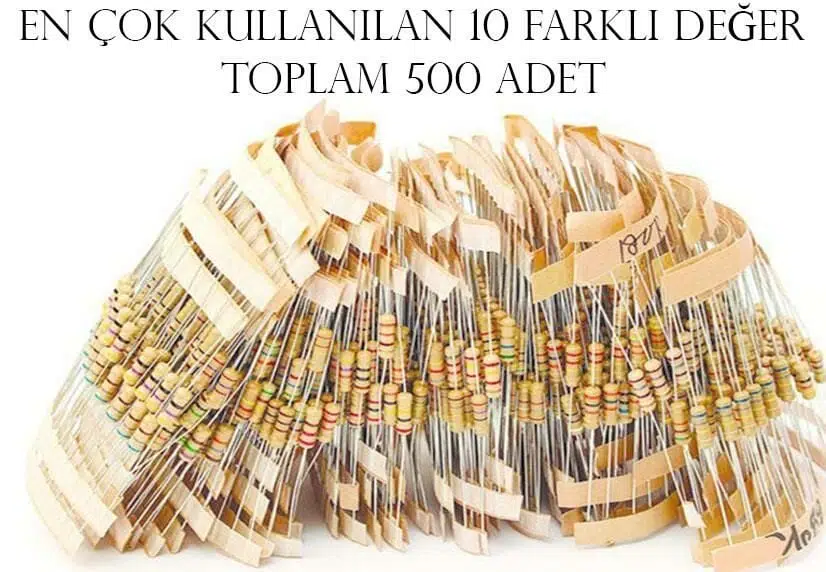Direnç Paketi (En Çok Kullanılanlar) (500 Adet)