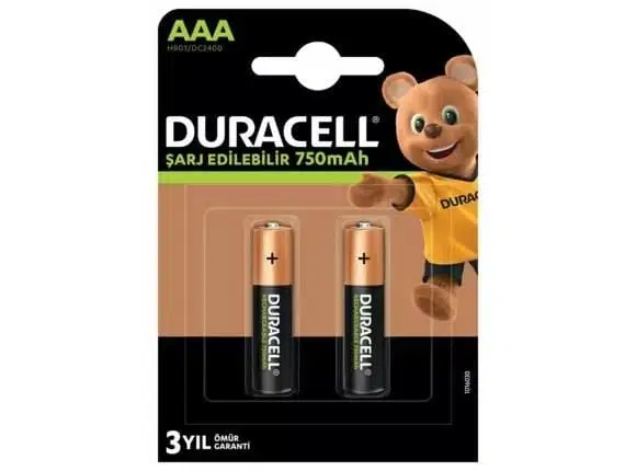Duracell Rechargeable AAA 750mAh Şarjlı Kalem Pil