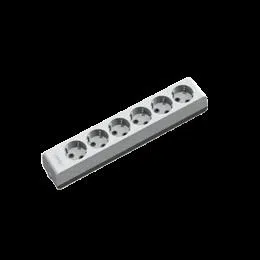 Günsan Visage Altılı Çocuk Korumalı Topraklı Grup Priz Klemensli