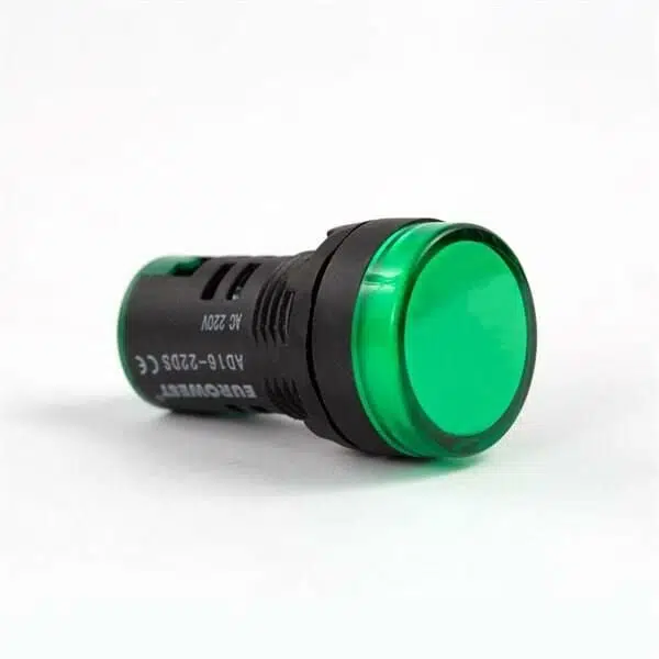 Ledli Sinyal Lambası - Yeşil 220v 22mm