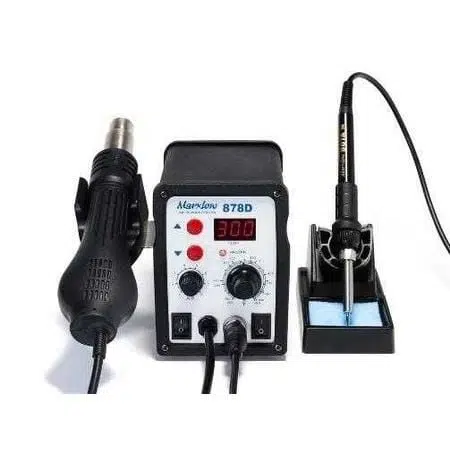 Marxlow 878D Dijital Göstergeli Lehimleme İstasyonu Havya + Sıcak Hava Üflemeli