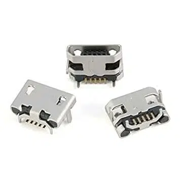 Mikro Usb Dişi Soketi - 5 Pin Dip Modeli Micro Usb Soket