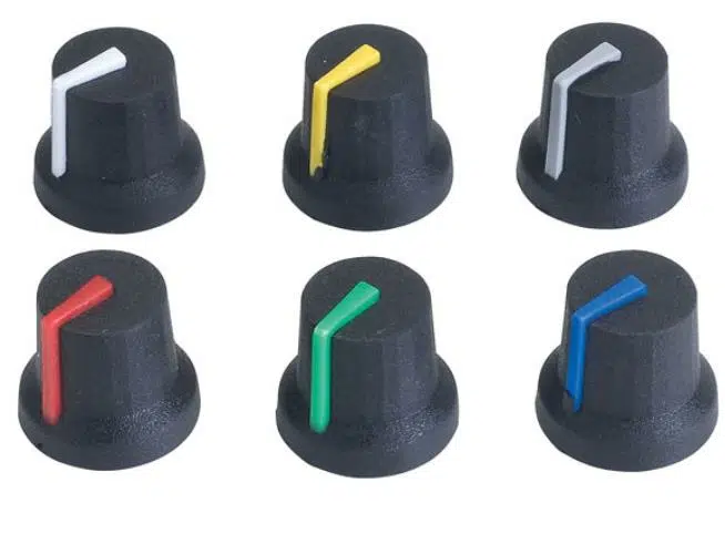 Potansiyometre Başlığı Siyah-Sarı